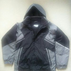 Columbia black gray winter jacket Size 18-20